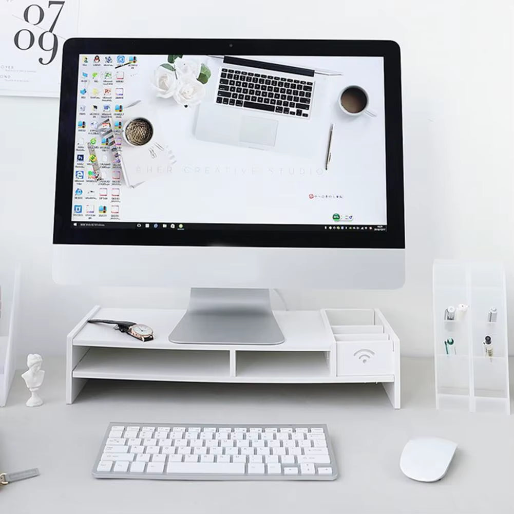 Practical Shelf Desktop Monitor Stand Protect Cervical Spine Store Computer Monitor Modern Design Computer Monitor Stand